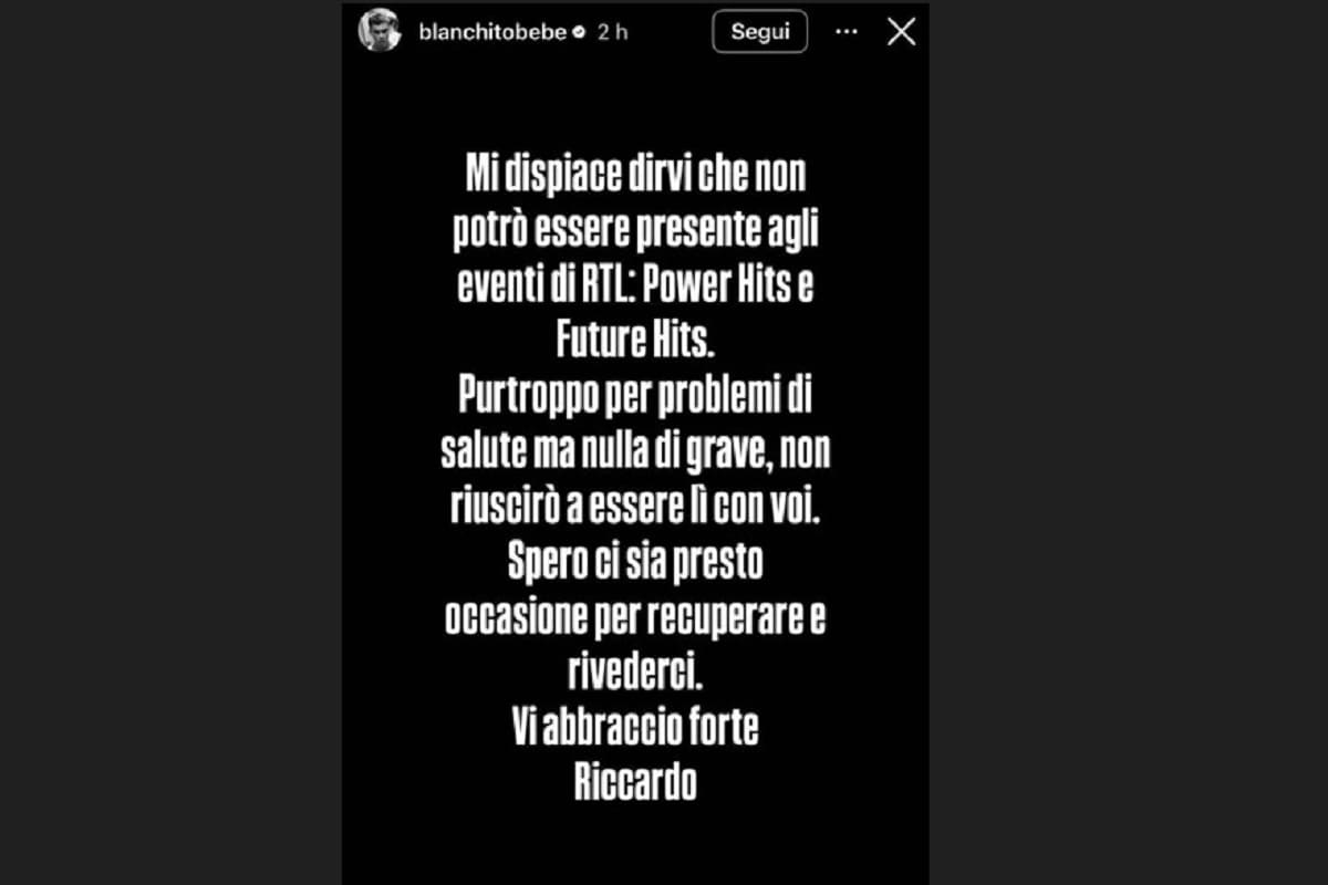 Blanco, come sta davvero il cantante, l'ansia dei fan: "Problemi di salute" 2 come sta blanco